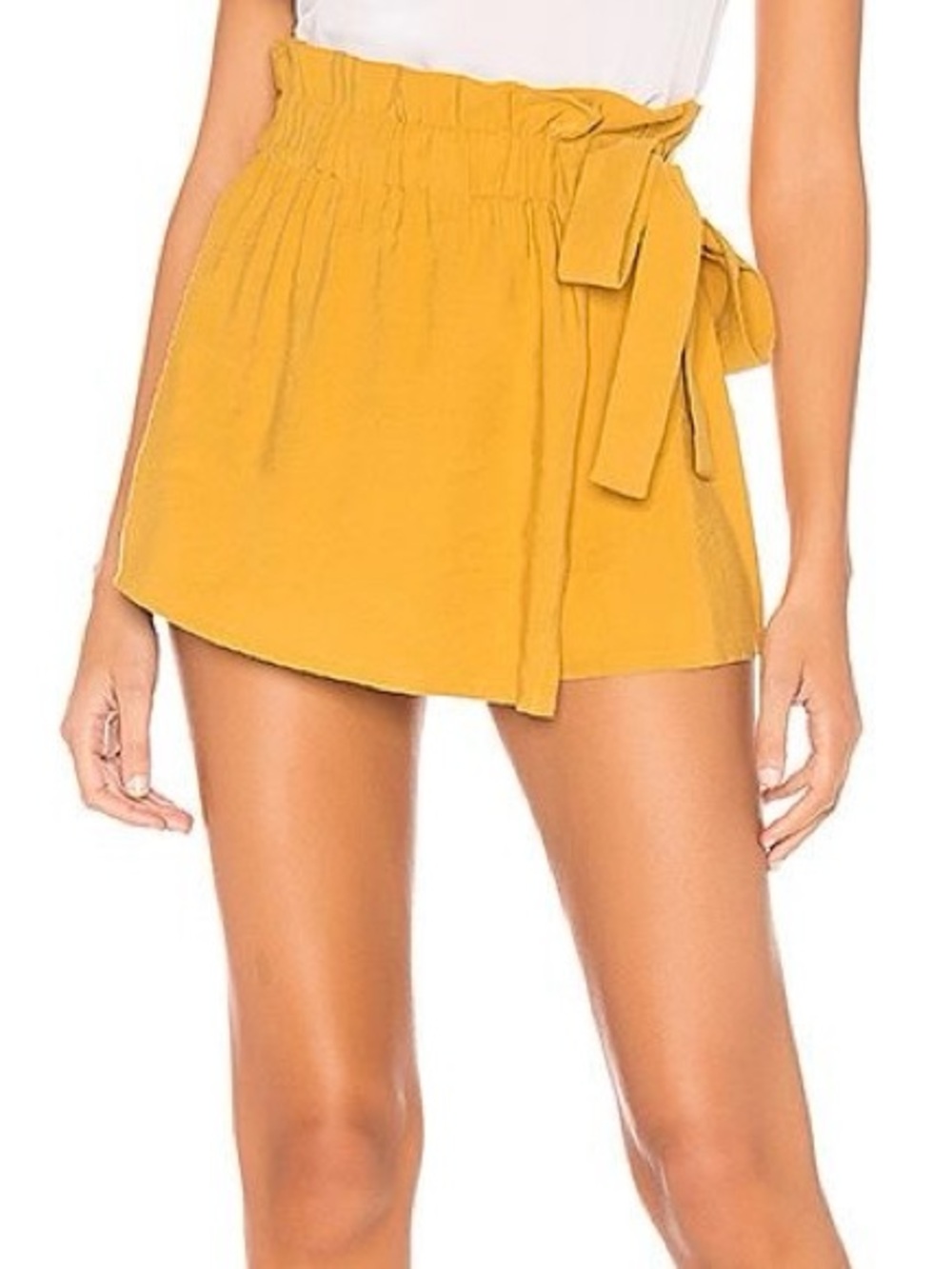 Privacy Please Wrap Skort‎ in Mustard, Size S
